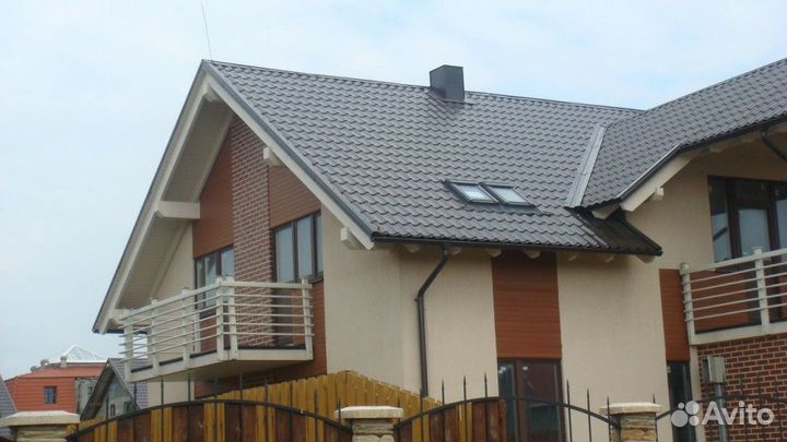 Металлочерепица GL 0,5 Классик RAL 8004