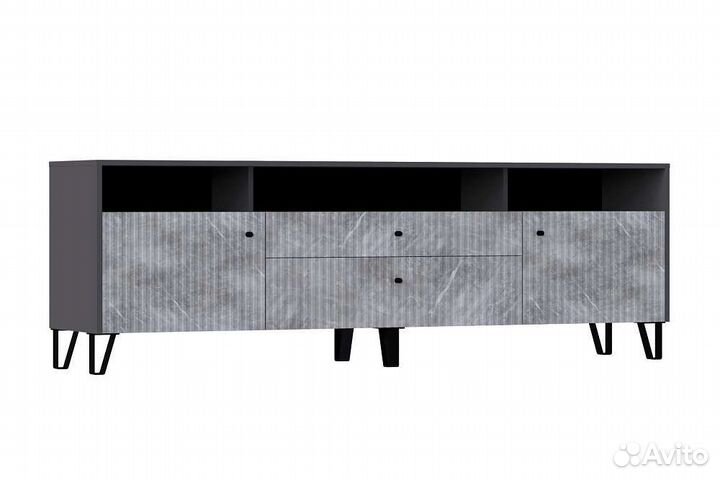 Тумба тв Оливия графит (мфс)