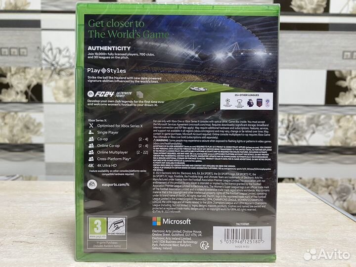 EA FC24 (FIFA 24, Русс озвучка) Xbox One / Series