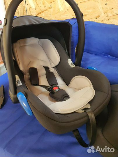 Автолюлька Noordi 0+ с адаптерами