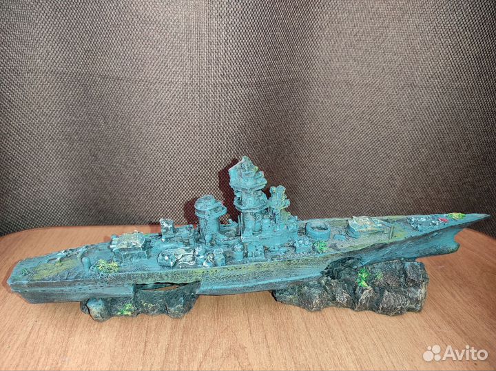 Грот для аквариума корабль