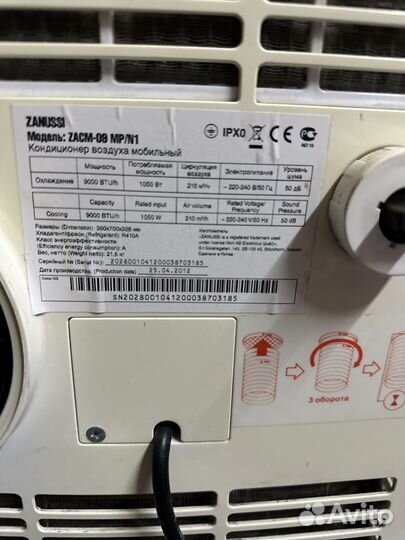 Мобильный кондиционер zanussi