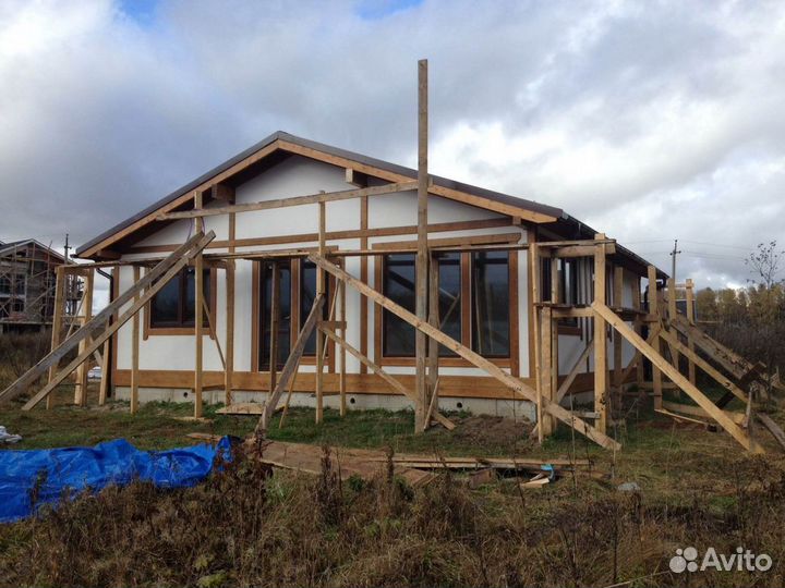 Строительство домов, бань, юрт, беседок