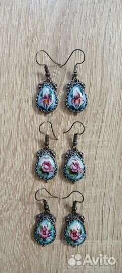 Финифть серьги Лика