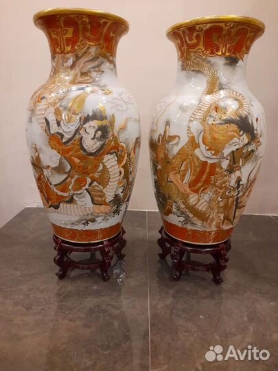 Вазы парные, Япония 1868-1912г