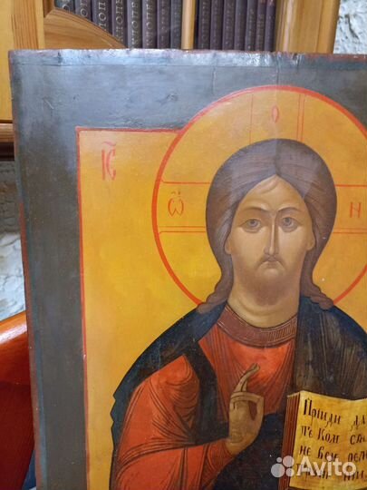 Икона старинная Храмовая (Спас)