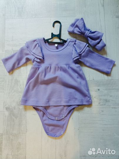 Платье боди для девочки 62