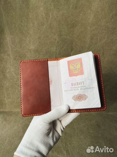 Обложка на паспорт. Натуральная кожа