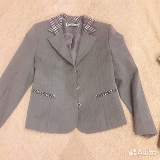 Школьная форма для девочки 128 134 серая