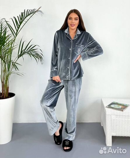 Пижама женская бархатная victoria secret