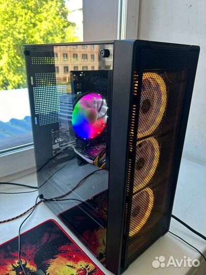 Комп для игр:Lg 22д/i7 10700/16gb ddr4/rx580 8gb