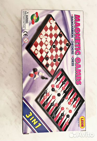 Магнитные шахматы 3 в 1