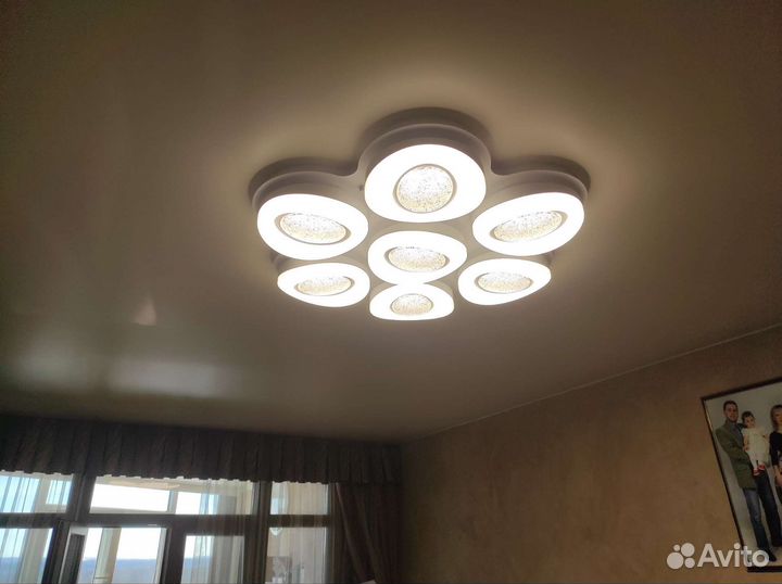 Ремонт светодиодных люстр и установка