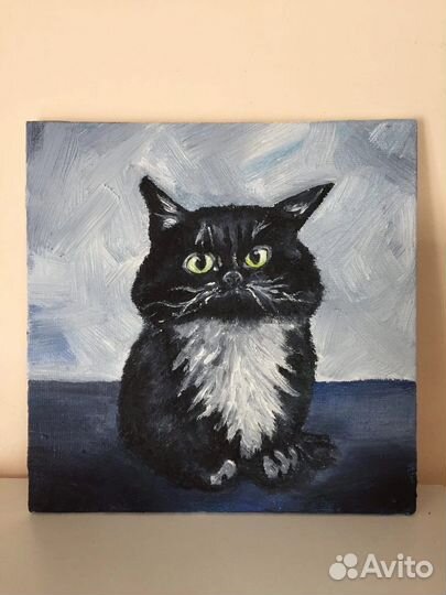 Картина маслом «Кот Чмоня»