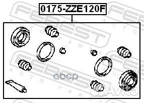 Ремкомплект тормозного суппорта 0175-ZZE120F 01