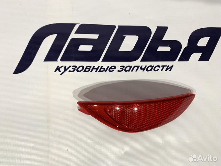 Катафот заднего бампера Hyundai Solaris(10-14) лев