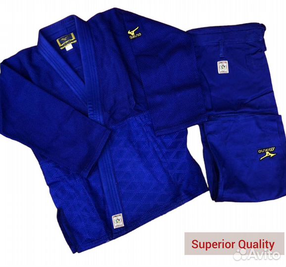 Кимоно для дзюдо Mizuno IJF 150/160/170/180/190 см