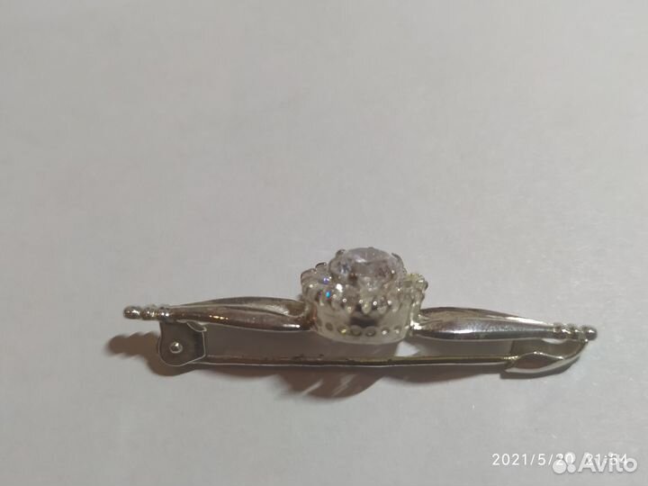 Винтажная брошь из серебра 875 пробы