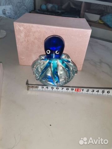 Пресс-папье стекло осьминог