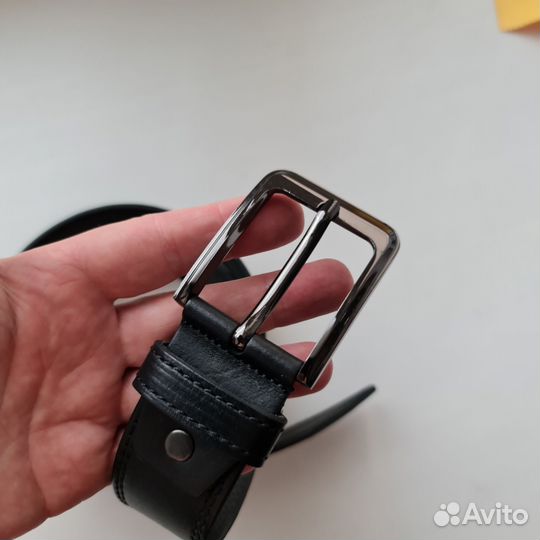 Мужской кожаный ремень с гравировкой Андрей