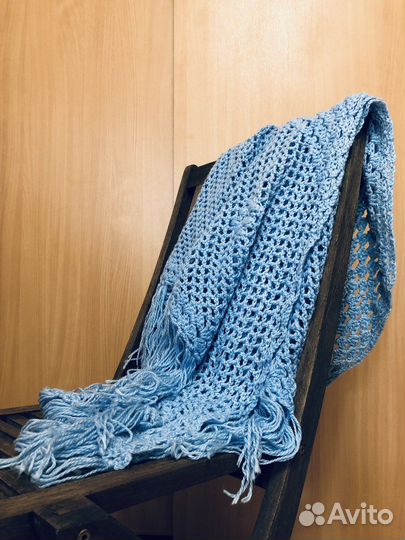 Большой платок вязанный