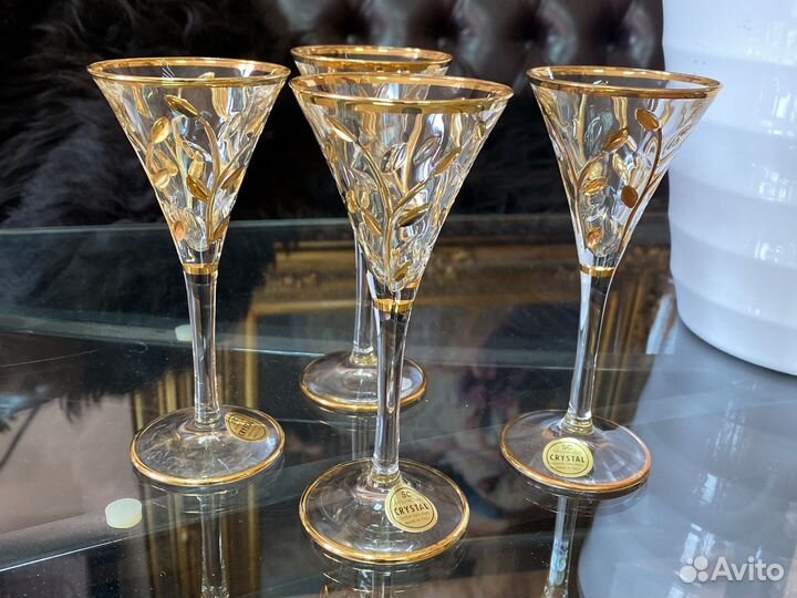 Рюмки-фужеры Италии хрусталь