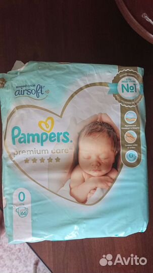 Подгузники Pampers premium care 0+