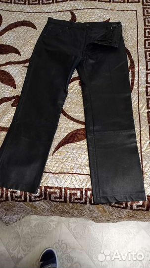 Брюки кожаные