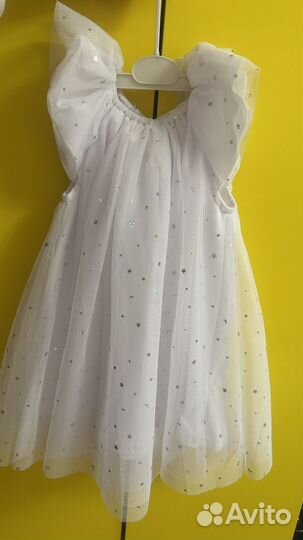 Костюм и платье на девочку 86