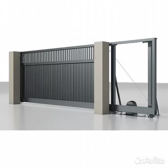 Комплект откатных ворот фирм Alutech доставка