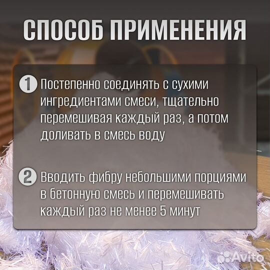 Стеклофибра для бетона