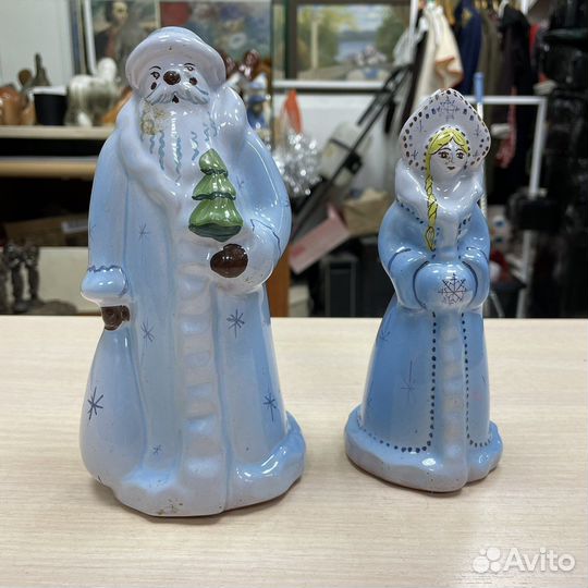 Статуэтки деда мороза и снегурочки (сзр)