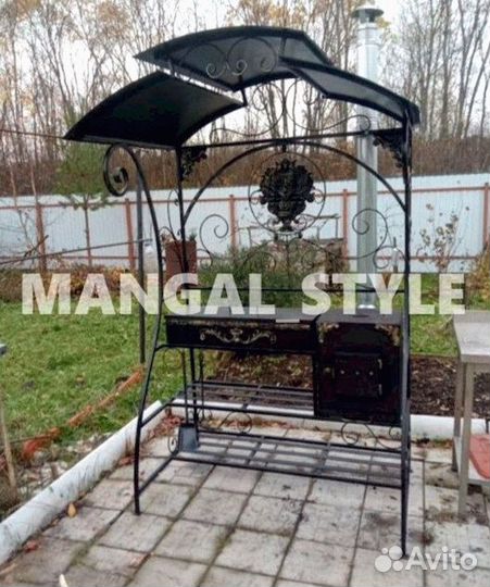 Мангал с крышей