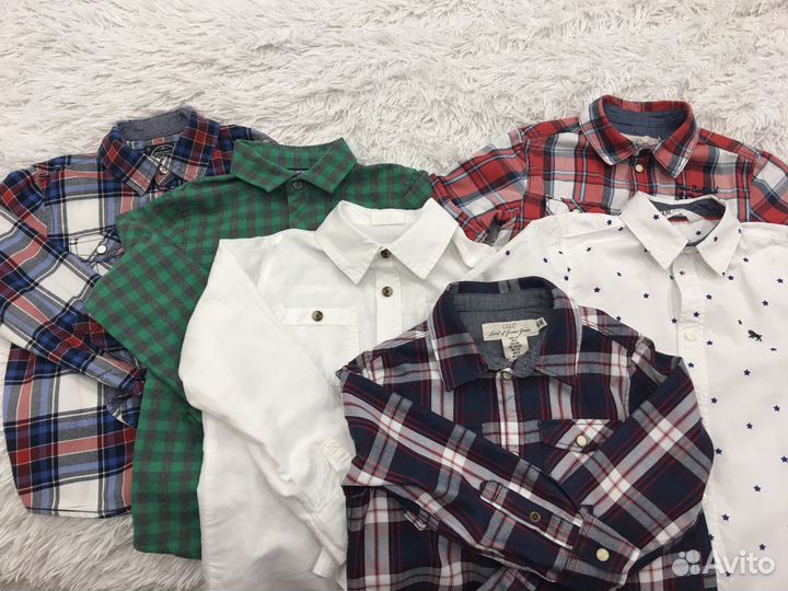 Рубашки на мальчика нм р.122
