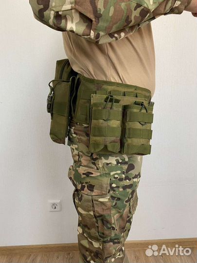 Разгрузочный тактический пояс Attack Мох
