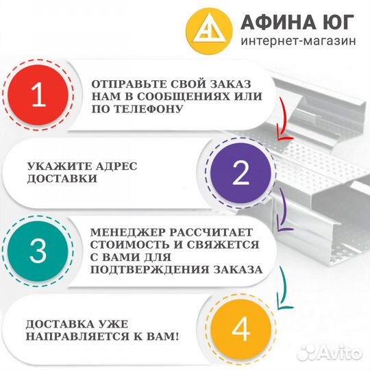 Профиль для гипсокартона CW 100х50 4м пс100
