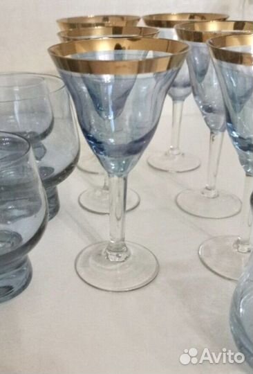 Рюмки на ножке набор 6 шт 60 мл СССР неодимовые