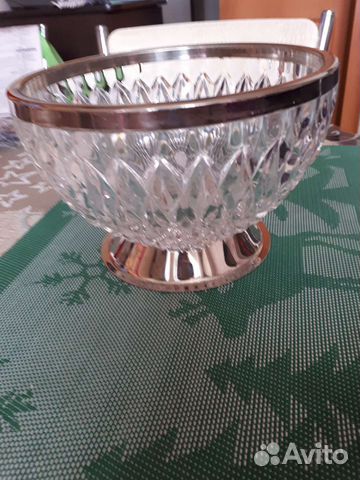 Ваза хрустальная СССР для фруктов