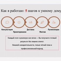 Монтаж и проектирование Умного дома под ключ, Москва