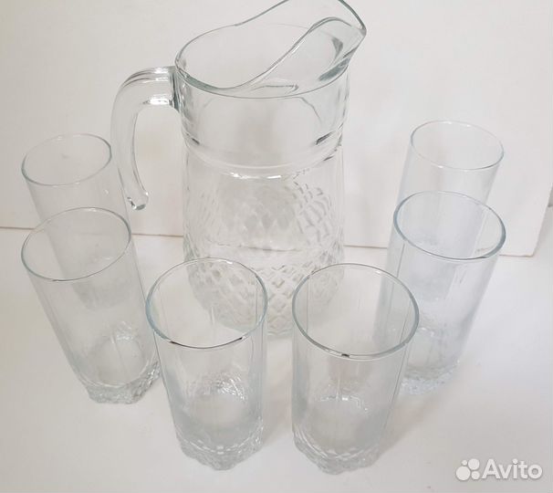 Кувшин и 6 стаканов Valse