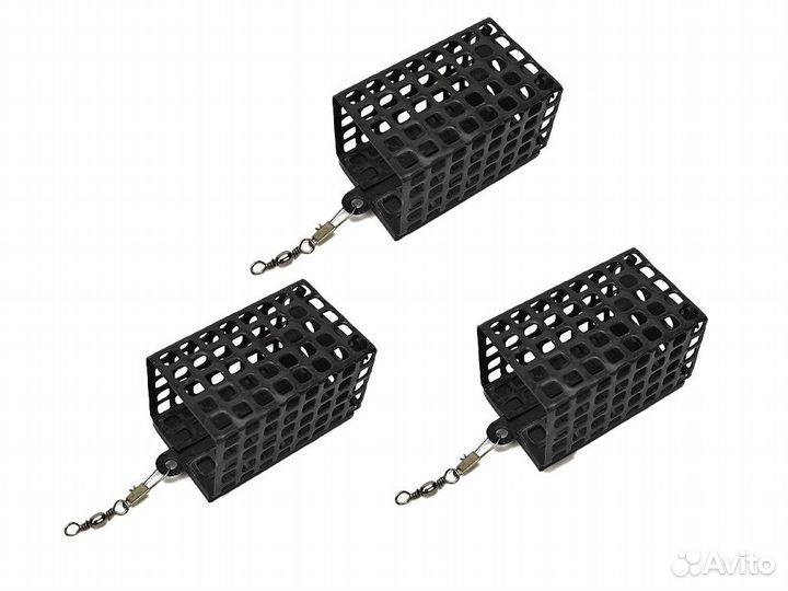 Кормушка фидерная BoyaBy квадрат. мет. + вертлюг К