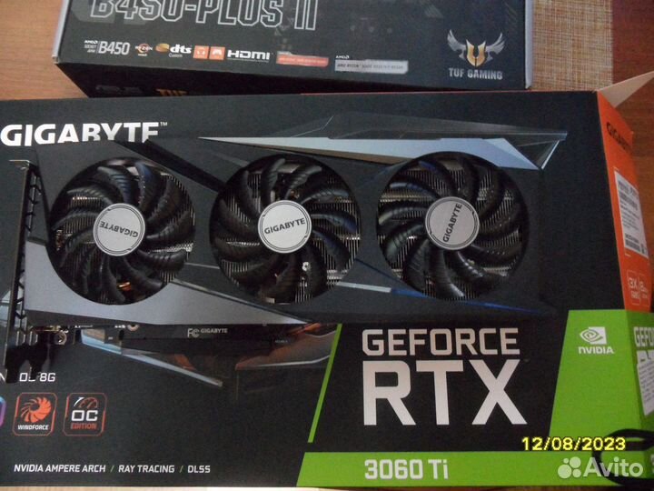 Видеокарта gigabyte GeForce RTX 3060 Ti gaming OC