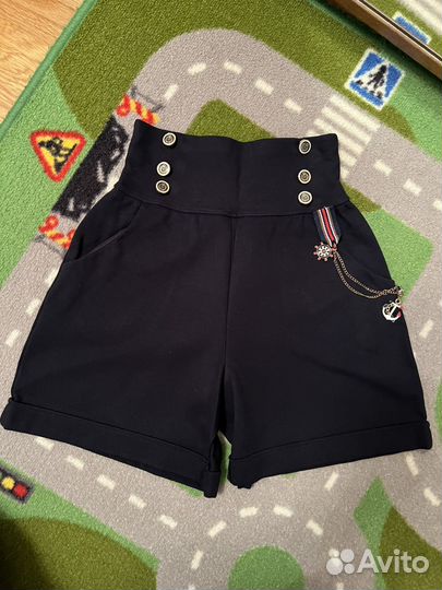 Шорты синие Маленькая Леди 146