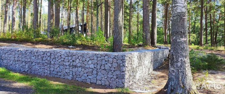 Габионы коробчатые. Габионы декоративные