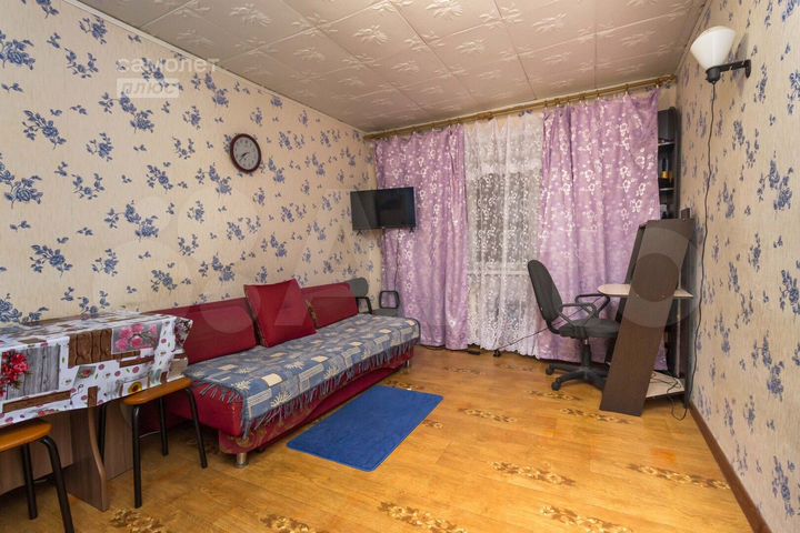 Комната 17,1 м² в 1-к., 2/5 эт.