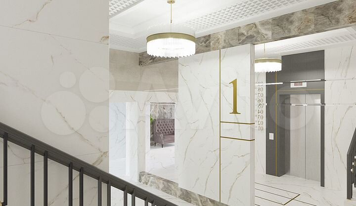 2-к. квартира, 67,1 м², 1/9 эт.