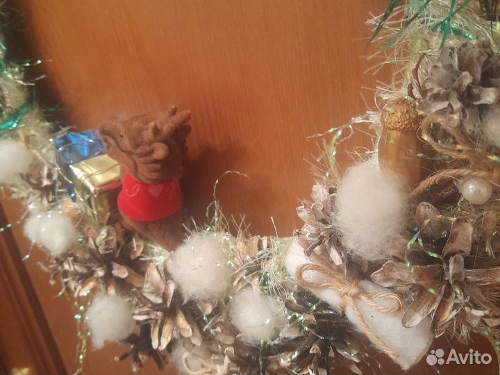 Венок новог d38см Достав Лен.р-н