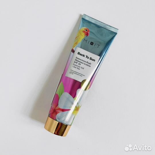Солнцезащитный лосьон с шиммером для тела Mixit