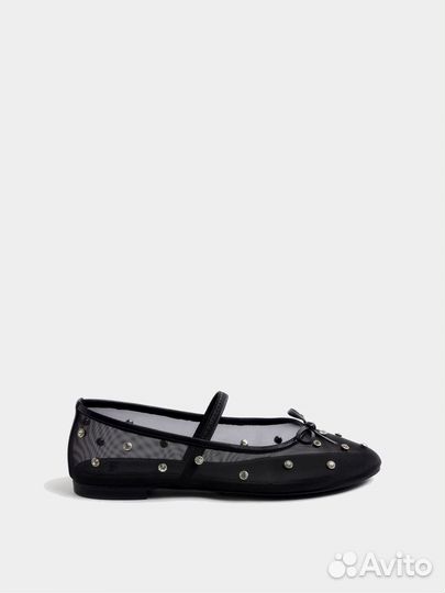 Балетки сетка lime с кристалами