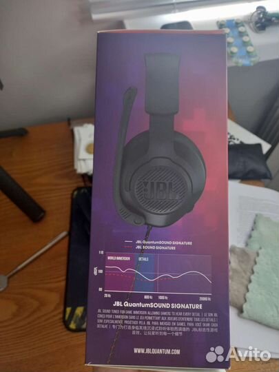 Игровые наушники jbl новые